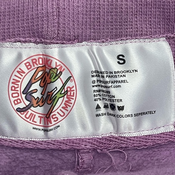 Lavender Women's Joggers with Drawstring and Great Wolf Logo - Picture 2 of 7